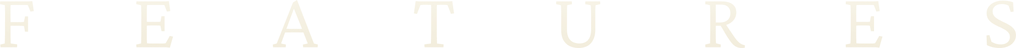 FEATURES